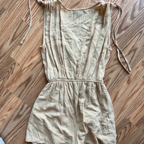 Tan Sleeveless Romper - Picture 2 of 3